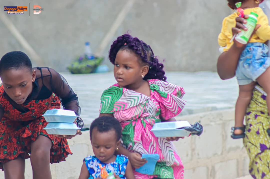 Children receiving meals